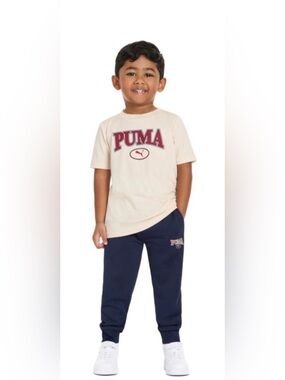 Puma Baby Boys 2 Pc Summer Outfit T-Shirt & Jogger Sweatpants Size 18 Months NWT